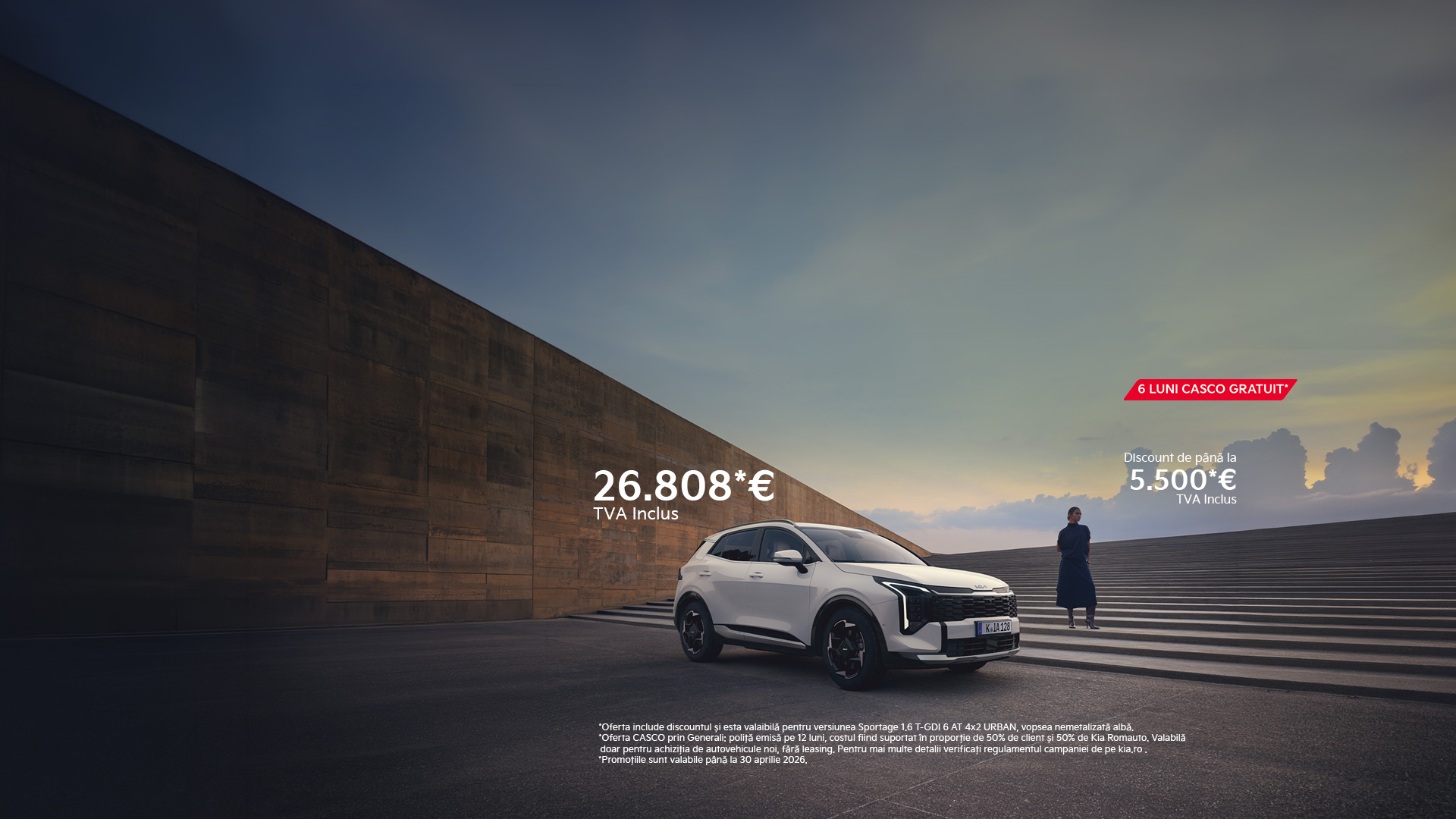 Promoție Kia Sportage - până la 5500 Euro (TVA inclus)